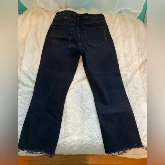 Black High Rise Kick Fit Jeans - Picture 3 of 8